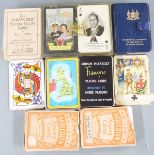 Various playing cards including Simpson Piccadilly Francois, Goodall Rameses fortune telling