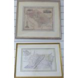 Two American maps comprising A.J. Johnson (1827-1884) and B.P Ward, 19thC map of Washington D.C, '