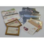 A quantity of GB definitive and other presentation packs and sundries including two framed covers