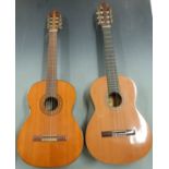 Terada acoustic guitar fitted with six nylon strings, model no 1200, together with a Prudensio
