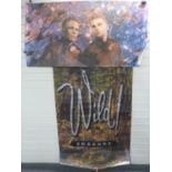 Two Eurasure posters advertising Wild including the tour 89/90, larger 152 x 102cm