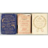Three packs of railway or railroad interest souvenir playing cards comprising Atlantic Ocean and