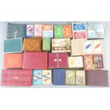 Approximately 25 double packs of playing cards including shipping, patience, Coral