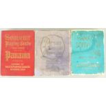 Three packs of Panama souvenir playing cards, all in original slip cases