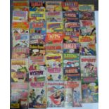 Thirty-eight Super comics including Plastic Man, Danger, Strange Planets, Battle Stories, Mystery