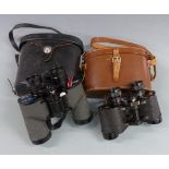 Two cased pairs of binoculars comprising Swift 8x40 and Dolland Luma 8x30