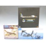 Three 1:72 scale diecast model aeroplanes Boeing V-22 Osprey, JC Wings Oregon Air National Guard F-