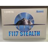 Franklin Mint Armour Collection 1:48 scale diecast model US Air Force F117 Stealth, 98061, in