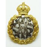 British Army metal collar badge for the Army Veterinary Service