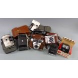 Quantity of cameras and accessories including Zeiss Ikon and Kodak Retinette IB