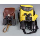 A pair of Carl Zeiss Jena Deltrintem 8x30 binoculars, in leather case, together with a pair of