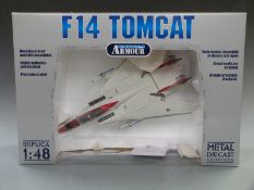 Franklin Mint Armour Collection 1:48 scale diecast model US Navy F14 Tomcat, 98122, in original