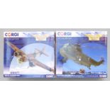 Two Corgi The Aviation Archive 1:72 scale limited edition diecast model aircraft Westland Sea King