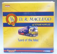 Corgi D R Macleod of Stornoway 1:50 scale limited edition diecast model lorry set, CC99165, in