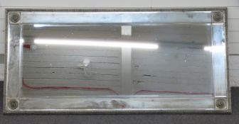 Bevelled glass mirror, 175 x 85cm