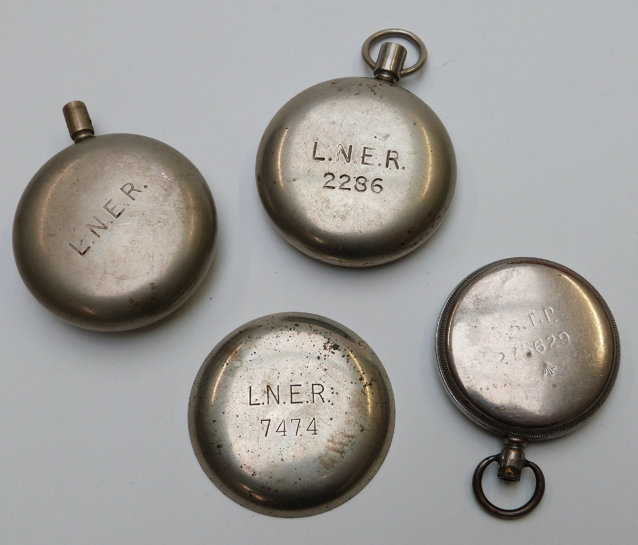 A large quantity of incomplete pocket watches, dials, movements and cases etc, includes stamped L. - Image 4 of 11