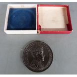 Edward VIII 1937 bronze coronation medal in original box