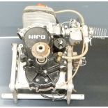 Hiro microlight aircraft or similar engine with geared drive, on mounting frame