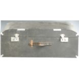 Vintage car travelling trunk, width 79cm