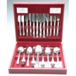 Eight place setting canteen of Viners stainless steel cutlery