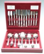 Eight place setting canteen of Viners stainless steel cutlery