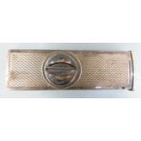 Hallmarked silver cigar cutter, Birmingham 1973, length when closed 5.5cm