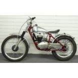 1950s James 197cc Villiers engined trials motorcycle with many competition parts, frame number