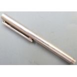 Tiffany & Co. hallmarked silver ballpoint pen, length 8.5cm