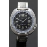 Seiko 'Turtle' gentleman's diver's automatic wristwatch ref. 6105-8119 with date aperture,