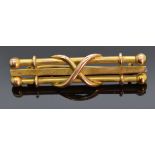 Edwardian 9ct gold brooch, 4g