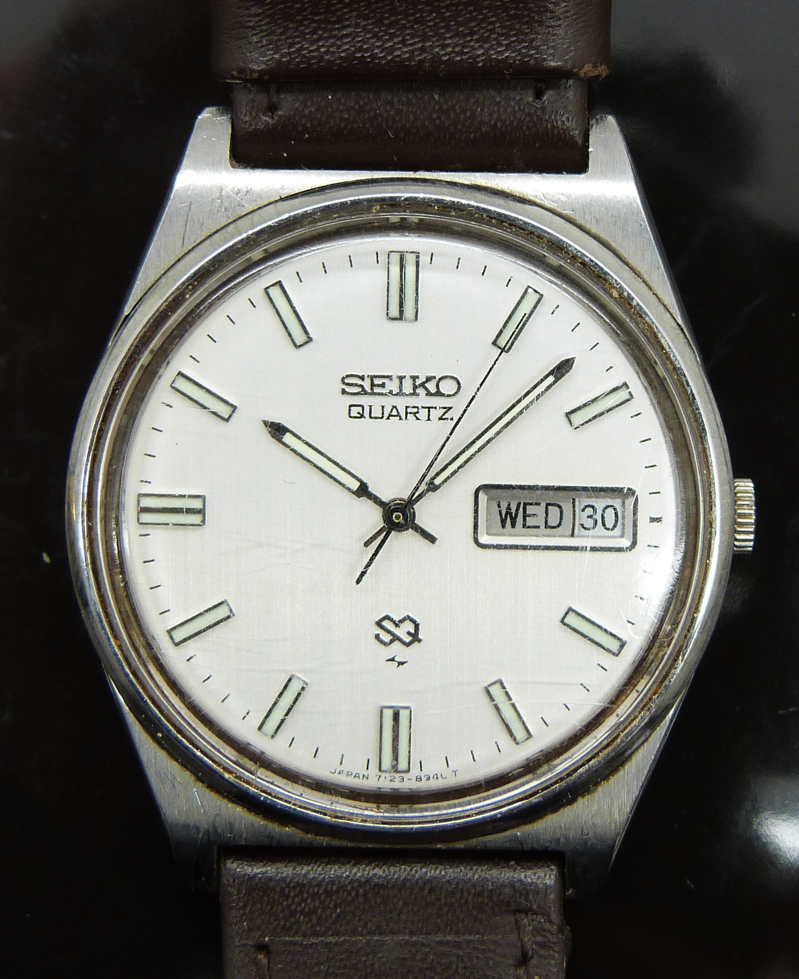 Three gentleman's wristwatches comprising Seiko SQ ref. 7123-8300-P, Belart Alarm and a Poljot, - Image 2 of 7