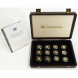 Westminster 'Smallest Gold Coins in the World' collection comprising thirteen commemorative