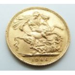 Edward VII 1906 gold full sovereign