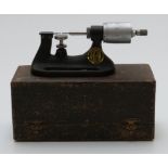 Vintage cased Bergeon watch repairer's micrometer