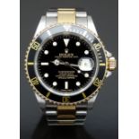 Rolex Oyster Perpetual Date Submariner gentleman's diver's automatic wristwatch ref. 16613 with date