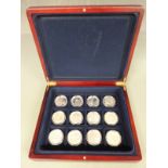 Twelve 'Memories of Wartime Britain' silver commemorative crowns produced in association with The