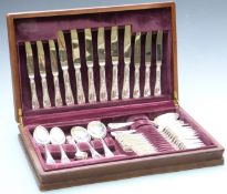 Six place setting Viners canteen of silver plated cutlery