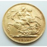 Edward VII 1910 gold full sovereign