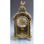 Charles Voisin of Paris French 18thC bracket clock in brass inlaid boulle work case, the Roman brass