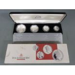 Royal Australian Mint 1988 $5, $1, $2 and 50cents deluxe cased set, in original box