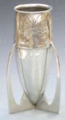 Archibald Knox for Liberty & Co Art Nouveau or Arts & Crafts bomb shaped vase with three legs,