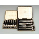 Cased set of six hallmarked silver teaspoons, Sheffield 1935, maker Viner's Ltd, weight 103g