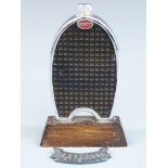 Bugatti Owner's Club trophy formed as a Bugatti radiator, height 12cm together with a Prescott Class