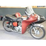 1965 Royal Enfield 736cc Interceptor Swallow sidecar combination, single owner from new, recently