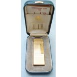 Dunhill Rollagas gold plated lighter, in original box with instructions