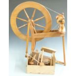 Ashford spinning wheel with accessories, H64cm