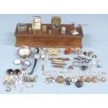Collectables to include pocket watches, watches including Rotary, pen knives, military buttons,
