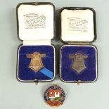 Three 1930 Bristol Airport badges/medallions, comprising Bristol International Air Pageant and