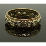 A 9ct gold eternity ring, size N/O, 3.56g