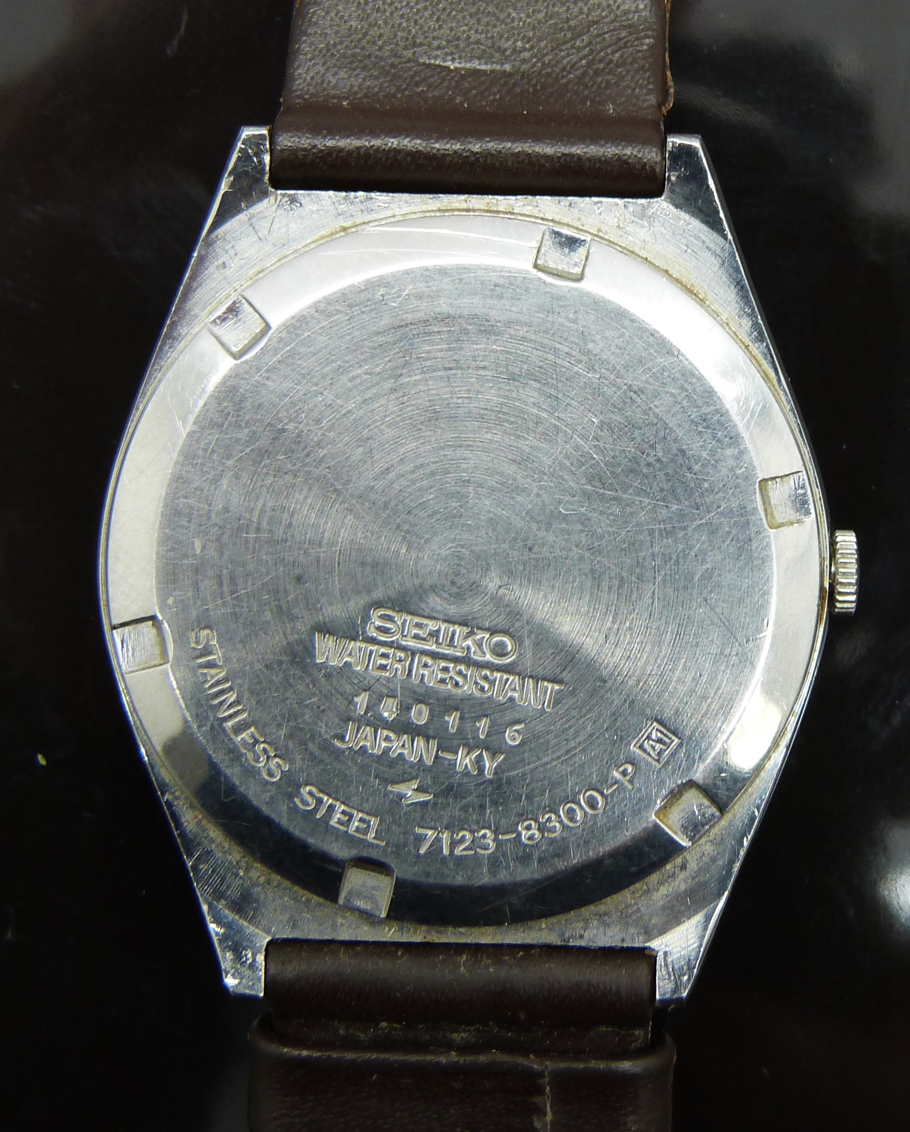 Three gentleman's wristwatches comprising Seiko SQ ref. 7123-8300-P, Belart Alarm and a Poljot, - Image 3 of 7